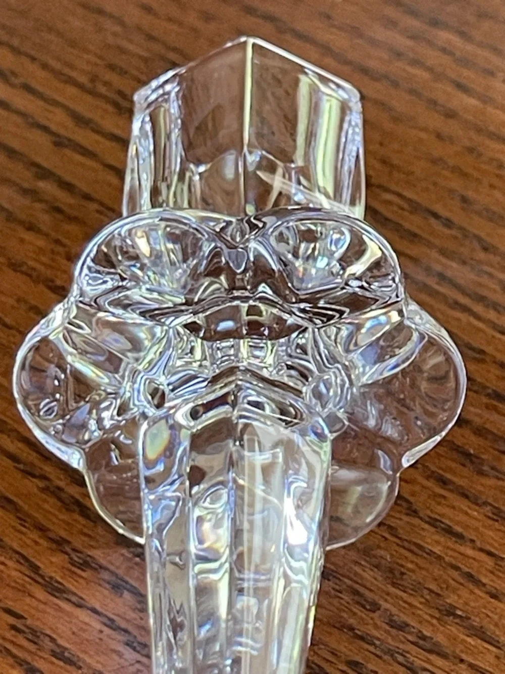 Nachtmann Crystal Petal Candle Holder Made In Germany Candlestick Holder Vintage